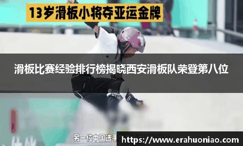 滑板比赛经验排行榜揭晓西安滑板队荣登第八位